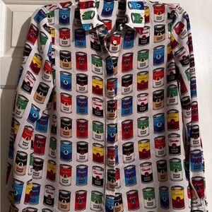 Alice + Olivia Multicolor Can Print Button Down Shirt